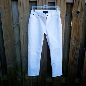 Talbots 6 petite White Jeans Signature skinny